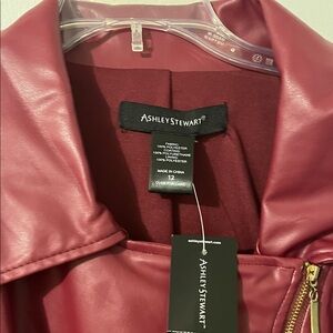 Ashley Stewart Women's Red Wine Jacket